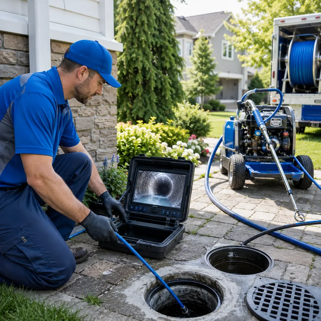 Outdoor drain cleaning professionals serving Guerra, TX
